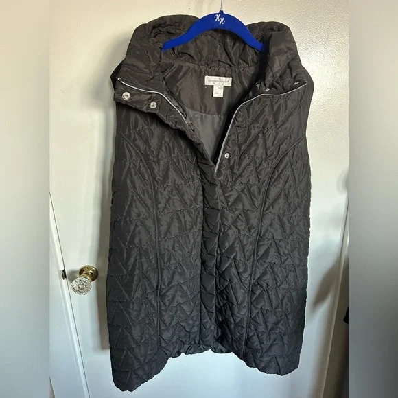 Christopher & Banks long thin puffer vest - Picture 1 of 4